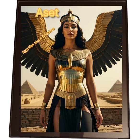 Handmade Other - Egyptian Goddess Aset in A Frame 8x10 A.I.Art Print